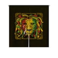 thumbnail image 1 of ABPHQTO Lion Rasta Full Color Japanese Noren Curtain Doorway Door Window Treatment Curtains Cotton Linen Curtain 85x90 cm, 1 of 1