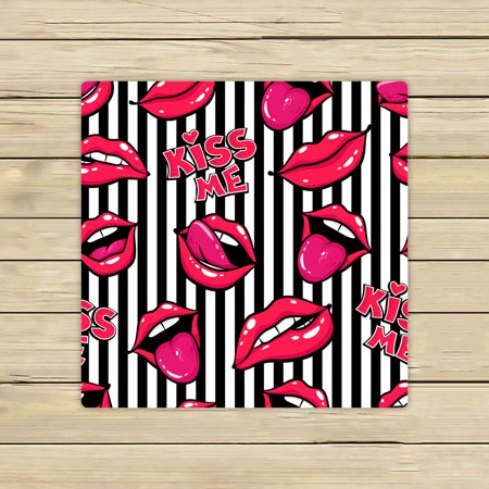 ABPHQTO Lips Mouth Kiss Smile Tongue Teeth Towels,Beach Bath Pool Sprot Travel Hand Spa Towel 13x13 Inch
