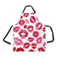 thumbnail image 1 of ABPHQTO Lips Prints Apron Home Kitchen Apron with Pockets, 1 of 1