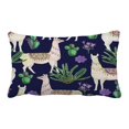 thumbnail image 1 of ABPHQTO Llamas And Cacti Flowers Pillow Case Pillow Cover Pillow Protector Two Sides For Couch Bed 20x30 Inch, 1 of 1