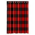 thumbnail image 1 of ABPHQTO Lumberjack Pattern Moving Black And Red Cells Waterproof Polyester Shower Curtain and Hooks For Home Decor 48x72 Inch, 1 of 1