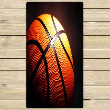 ABPHQTO Macro Basketball Towels,Beach Bath Pool Sprot Travel Hand Spa Towel 30x56 Inch
