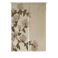 thumbnail image 1 of ABPHQTO Magnolia Flowers Branch Japanese Noren Curtain Doorway Door Window Treatment Curtains Cotton Linen Curtain 85x120 cm, 1 of 1