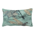 thumbnail image 1 of ABPHQTO Maple Leaf Dragonflies Pillow Case Pillow Cover Pillow Protector Two Sides For Couch Bed 20x30 Inch, 1 of 1