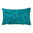 thumbnail image 1 of ABPHQTO Marble Blue And Aqua Pretty Texture Pillow Case Pillow Cover Pillow Protector Two Sides For Couch Bed 20x30 Inch, 1 of 1