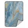 thumbnail image 1 of ABPHQTO Marble Texture Eastern Technique Ebru Fleece Blanket Fleece Back Throw Blanket 58x80 Inch, 1 of 1