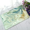 thumbnail image 1 of ABPHQTO Marbled Blue Green And Golden Liquid Marble Pattern Doormat Entrance Rug Area Rug Floor Mat Home Decor 30x18 Inch, 1 of 1