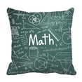 thumbnail image 1 of ABPHQTO Math Theoryformula Equation Doodle Blackboard Pillow Case Pillow Cover Pillow Protector Two Sides For Couch Bed 18x18 Inch, 1 of 1