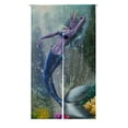 thumbnail image 1 of ABPHQTO Mermaid Under Sea Japanese Noren Curtain Doorway Door Window Treatment Curtains Cotton Linen Curtain 85x150 cm, 1 of 1