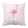 thumbnail image 1 of ABPHQTO Modern Pink Flamingo Bird Lake Waters Sunrise Pillow Case Pillow Cover Pillow Protector Two Sides For Couch Bed 18x18 Inch, 1 of 1
