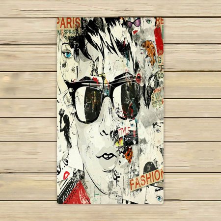 ABPHQTO Modern Teenage Girl Towels Beach Bath Pool Sprot Travel Hand Spa Towel 16x28 Inch