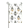 thumbnail image 1 of ABPHQTO Monochrome Cute Penguins Home Outdoor Garden Flag House Banner Size 12x18 Inch, 1 of 1