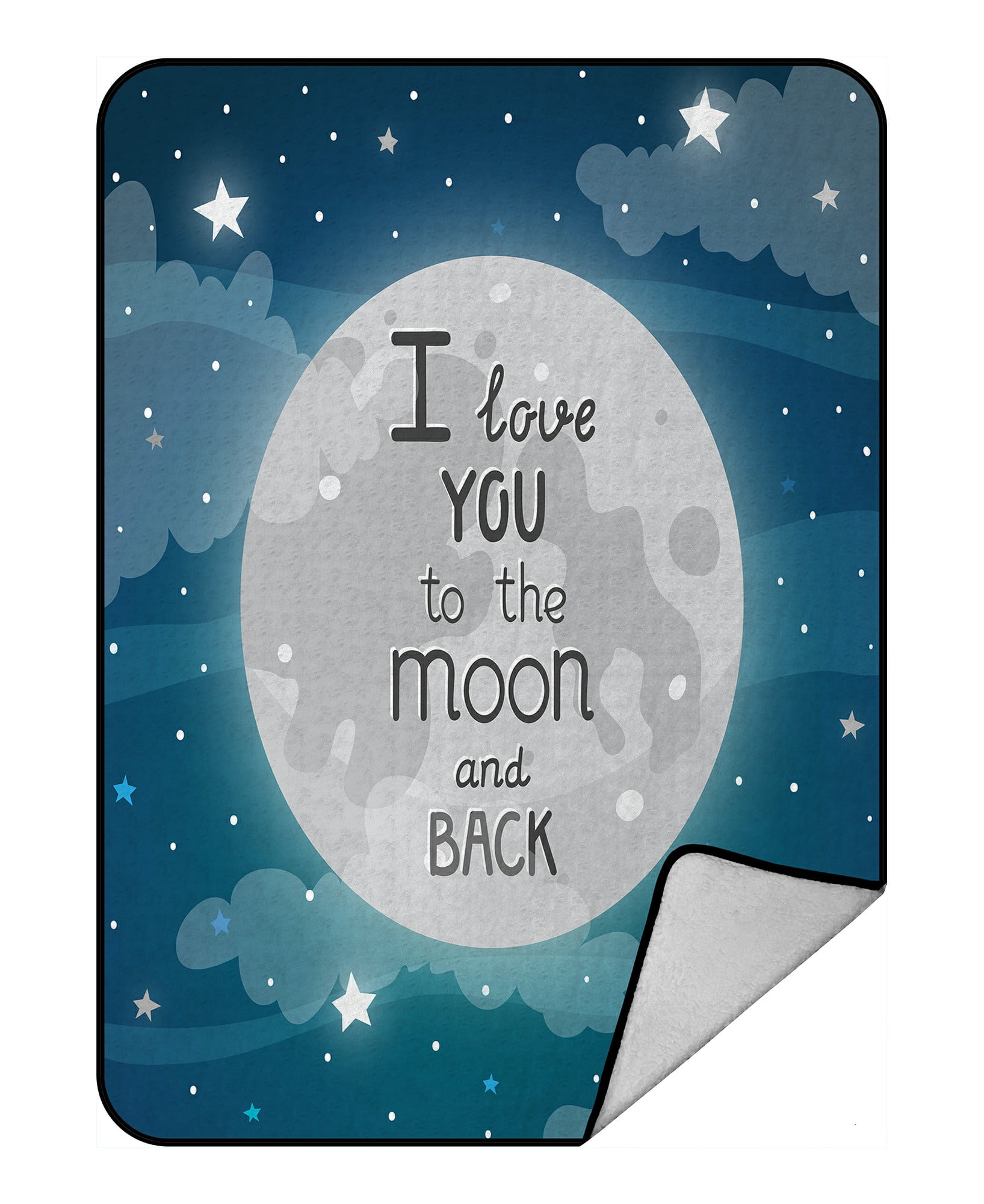 Love you to the moon and back blanket online walmart