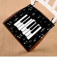thumbnail image 1 of ABPHQTO Music Icon With Piano And Musical Notes Chair Pad Seat Cushion Chair Cushion Floor Cushion Two Sides Printing 20x20 Inch, 1 of 1