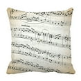 thumbnail image 1 of ABPHQTO Music Notes Stave Old Paper Pillow Case Pillow Cover Pillow Protector Two Sides For Couch Bed 16x16 Inch, 1 of 1