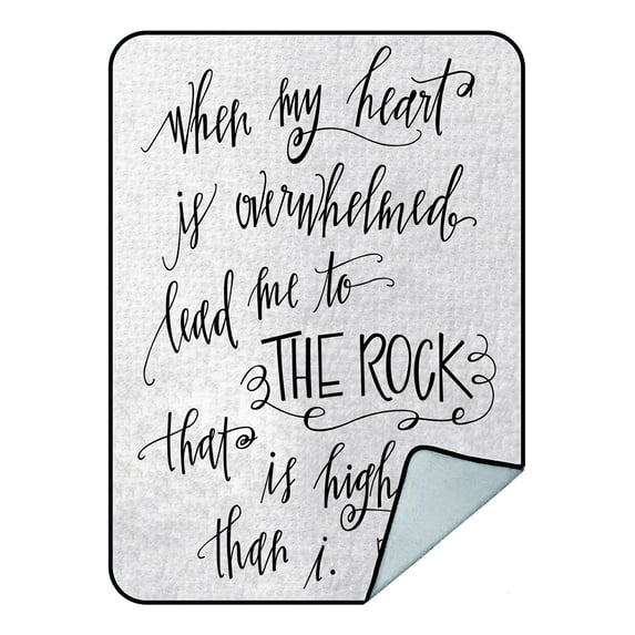 ABPHQTO My Rock Fleece Blanket Fleece Back Throw Blanket 58x80inch