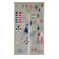 thumbnail image 1 of ABPHQTO Nautical Clip Art Japanese Noren Curtain Doorway Door Window Treatment Curtains Cotton Linen Curtain 105x120 cm, 1 of 1