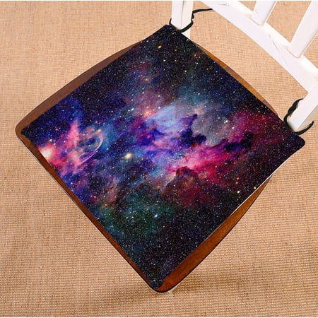 ABPHQTO Nebula Galaxies In Space Chair Pad Seat Cushion Chair Cushion Floor Cushion Two Sides Printing 16x16 Inch