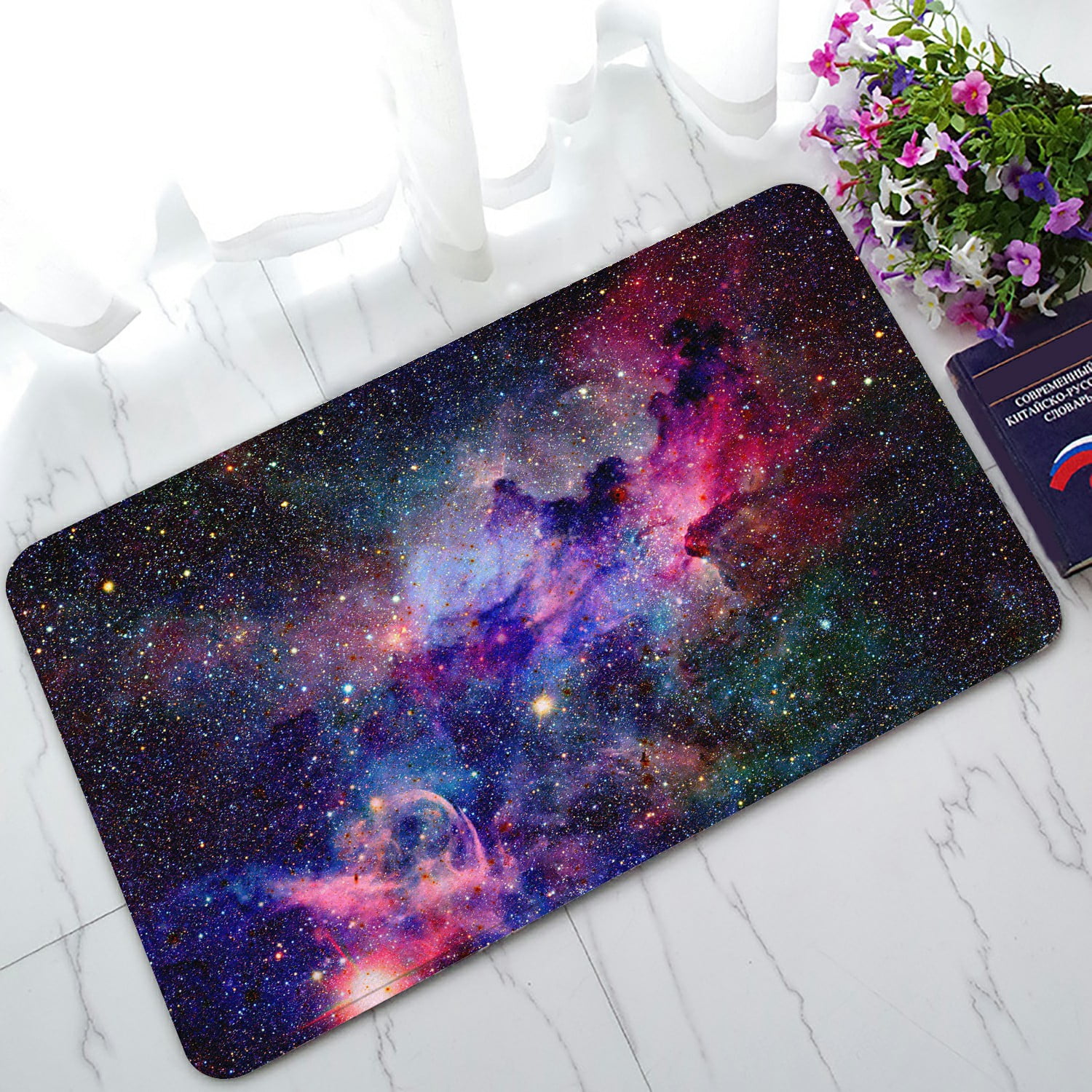Galaxy Space Triangle Door Mat main image 1