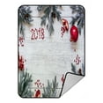 thumbnail image 1 of ABPHQTO New Year'S Card Fleece Blanket Fleece Back Throw Blanket 58x80inch, 1 of 1