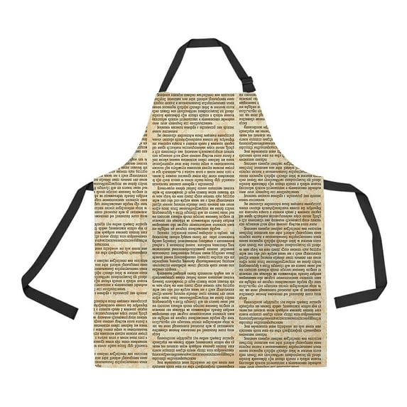 ABPHQTO Newspaper Columns Apron Home Kitchen Apron with Pockets