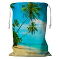 thumbnail image 1 of ABPHQTO Nice Tropical Beach Palms Storage Basket Laundry Bag with Drawstring 24x32 Inch, 1 of 3