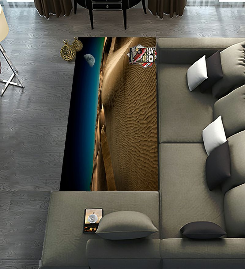 ABPHQTO Night In The Desert Sand Dunes Runner Rug 3.3 x 7ft Long Area ...