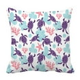 thumbnail image 1 of ABPHQTO Ocean Turtles Blue Ethnic Pillow Case Pillow Cover Pillow Protector Two Sides For Couch Bed 18x18 Inch, 1 of 1