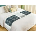 thumbnail image 1 of ABPHQTO Old Metal Gate Gray House Wall Building Bed Runner Bedding Scarf Bed Decoration 20x95 inch, 1 of 1