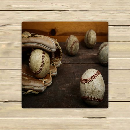 ABPHQTO Old Vintage Baseball Shallow Focus Towels,Beach Bath Pool Sprot Travel Hand Spa Towel 13x13 Inch