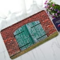 thumbnail image 1 of ABPHQTO Old Wooden Gate In The Brick House Doormat Entrance Rug Area Rug Floor Mat Home Decor 30x18 Inch, 1 of 1