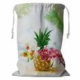 thumbnail image 1 of ABPHQTO Orchid Flowers Pineapple Fruit Storage Basket Laundry Bag with Drawstring 18x24 Inch, 1 of 3