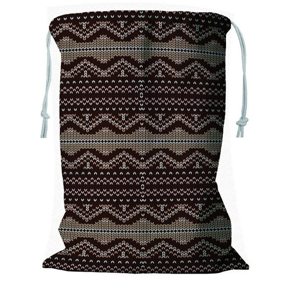 ABPHQTO Ornamental For Knitting Embroidery Stock Storage Basket Laundry Bag with Drawstring 24x32 Inch