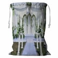 thumbnail image 1 of ABPHQTO Outdoor Wedding Ceremony Storage Basket Laundry Bag with Drawstring 24x32 Inch, 1 of 3