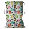 thumbnail image 1 of ABPHQTO Owl Leaves Storage Basket Laundry Bag with Drawstring 18x24 Inch, 1 of 3