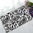 thumbnail image 1 of ABPHQTO Paisley Black White Pattern Doormat Entrance Rug Area Rug Floor Mat Home Decor 30x18 Inch, 1 of 1