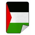 thumbnail image 1 of ABPHQTO Palestinian Flag Fleece Blanket Fleece Back Throw Blanket 58x80 Inch, 1 of 1