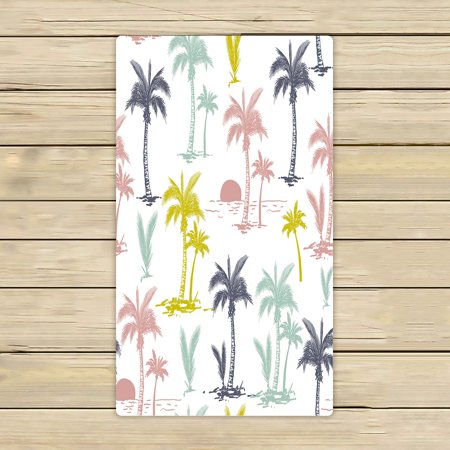 ABPHQTO Palm Trees Towels,Beach Bath Pool Sprot Travel Hand Spa Towel 16x28 Inch