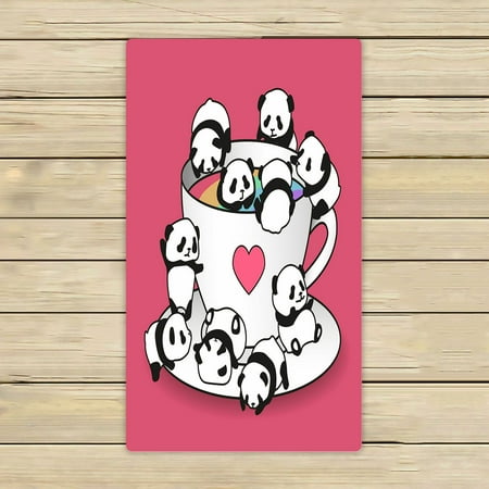 ABPHQTO Panda Bear Towels,Beach Bath Pool Sprot Travel Hand Spa Towel 16x28 Inch