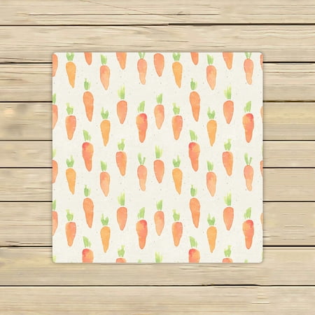 ABPHQTO Paper Texture Cute Carrot Towels,Beach Bath Pool Sprot Travel Hand Spa Towel 13x13 Inch