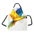 thumbnail image 1 of ABPHQTO Parrot Bird Apron Home Kitchen Apron with Pockets, 1 of 1