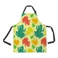 thumbnail image 1 of ABPHQTO Pattern Of Frogs Apron Home Kitchen Apron with Pockets, 1 of 1