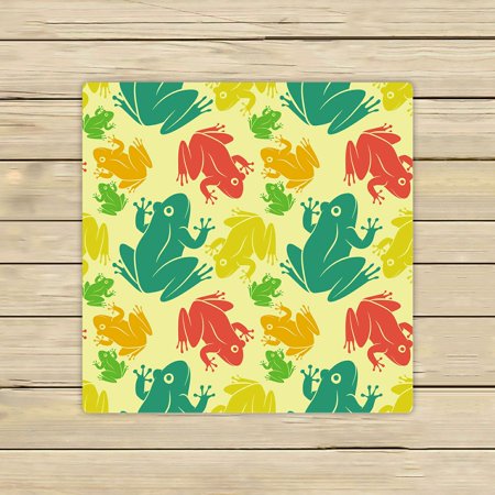 ABPHQTO Pattern Of Frogs Towels Beach Bath Pool Sprot Travel Hand Spa Towel 13x13 Inch