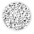 thumbnail image 1 of ABPHQTO Pattern Of Musical Notes Beach Towel Beach Blanket with Tassels Beach Throw Towel Yoga Mat Picnic Blanket, 1 of 1