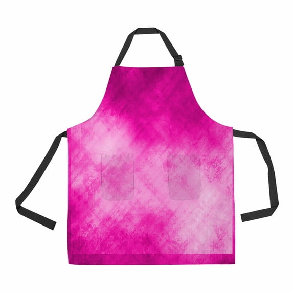 ABPHQTO Pink Background Apron Home Kitchen Apron with Pockets