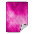 thumbnail image 1 of ABPHQTO Pink Background Fleece Blanket Fleece Back Throw Blanket 58x80 Inch, 1 of 1
