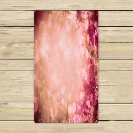 ABPHQTO Pink Blossom Towels Beach Bath Pool Sprot Travel Hand Spa Towel 16x28 Inch