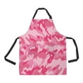 thumbnail image 1 of ABPHQTO Pink Camouflage Pattern Apron Home Kitchen Apron with Pockets, 1 of 1