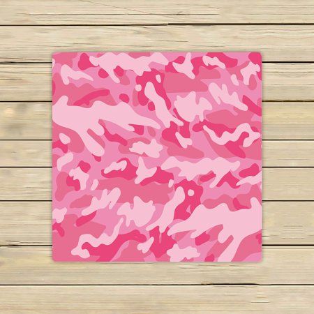 ABPHQTO Pink Camouflage Pattern Towels,Beach Bath Pool Sprot Travel Hand Spa Towel 13x13 Inch