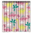 thumbnail image 1 of ABPHQTO Pink Dinosaur Waterproof Polyester Shower Curtain and Hooks For Home Decor 66x72 Inch, 1 of 1